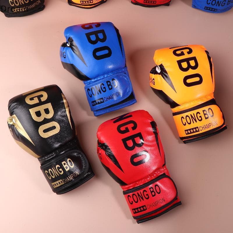 < Sonho >   Luvas de boxe profissional para treinamento e sparring infantil, 6 onças, em couro PU respirável, para