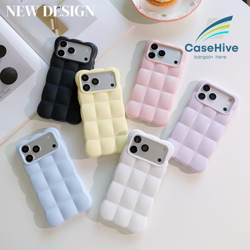 Capa De Telefone De Silicone Macio Com Nuvem Amigável À Pele/Amortecedor Prova De Choque Para iPhone 13 14 15 16 17 Pro