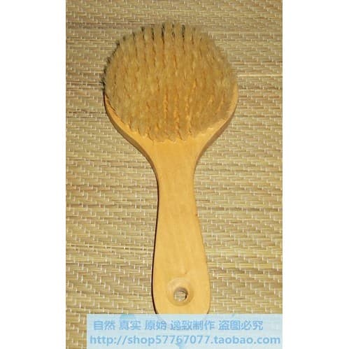 Escova de cerdas puras naturais escova de banho escova de massagem SPA escova de banho mãe crianças estilo esfregando es