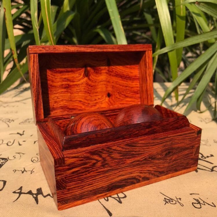 Caixa de jóias de mogno Tenon Mao caixa careta padrão handebol de madeira mianmar jacarandá austríaco Dalbergia sala de