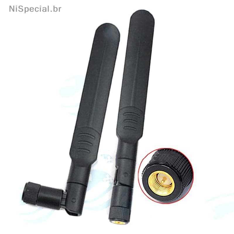 [Nis] Antena De Roteador WiFi Sem Fio De Banda Dupla 8dBi 2.4 Ghz 5 5.8 SMA Ja Macho [BR]