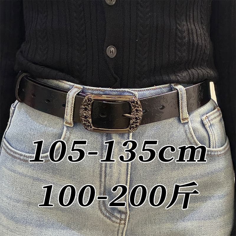 Senhoras cinto gordura MM extra longo tamanho grande disponível moda All-Match Jeans cinto extra longo preto cinto largo