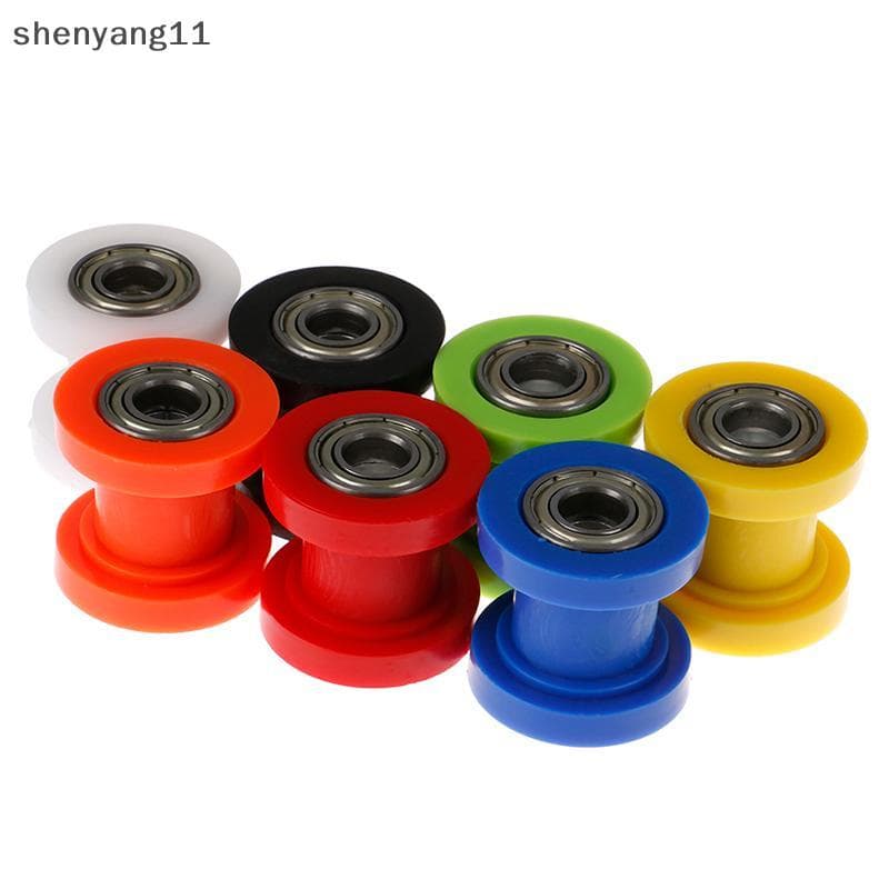 shen 10mm Corrente Rolo Deslizante Tensor Ajustador Polia Roda Guia Pit Dirt Bike yang