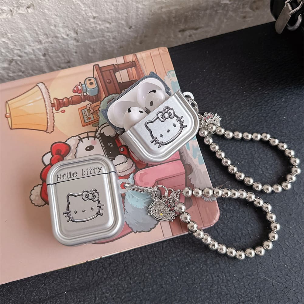 2026 novo estilo bonito kt gato pulseira adequada para airpods pro3 geração capa protetora 4 geração pro2 geração Apple