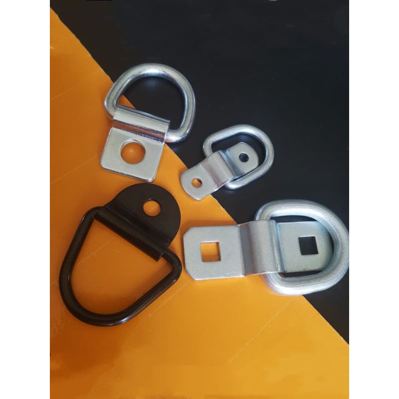 Anel Horizontal galvanizado para caminhão, recipiente de piso, aço inoxidável, anel de tração, fivela de anel D, modific