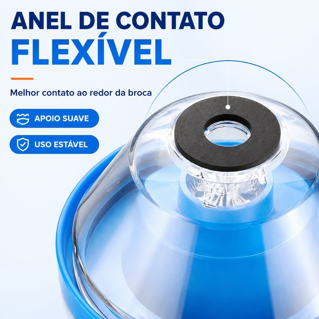 Coletor de Pó para Furadeira em ABS com Cúpula Transparente – Perfure sem Sujeira
