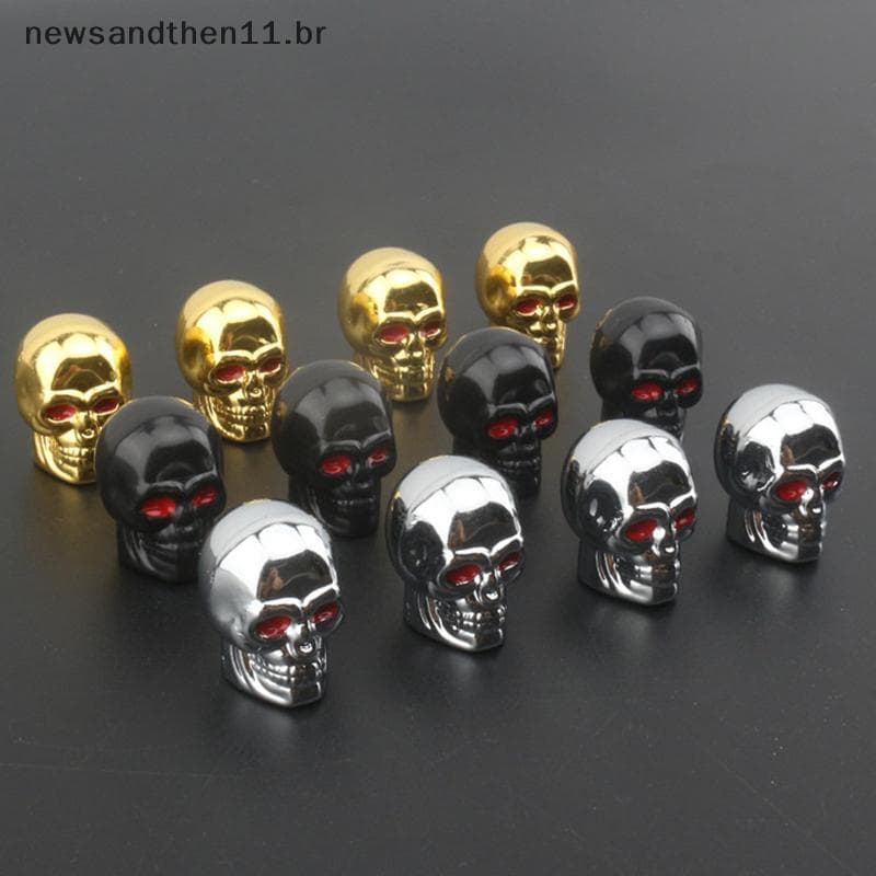 Tampas De Válvula De Caveira De Roda De Carro NEWSA Para Rodas De Liga , 60-100 Peças , Material ABS