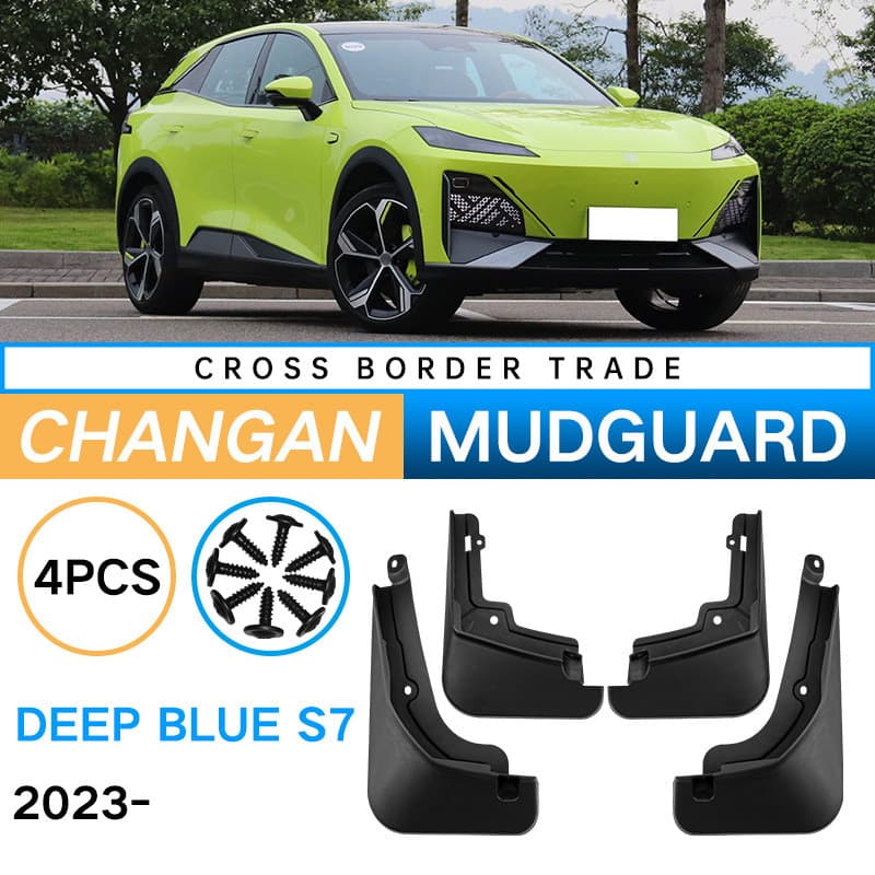 Alta qualidade-adequado para Changan azul escuro azul profundo S7 2023 carro paralama pneu paralama modificado acessório