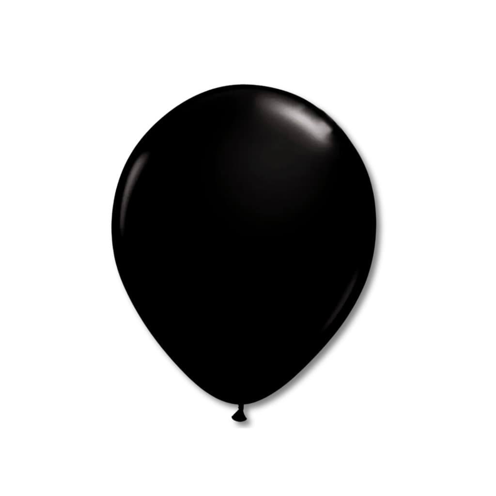 Balão Bexiga Festa Liso 5 Polegadas 50un Festball Preto