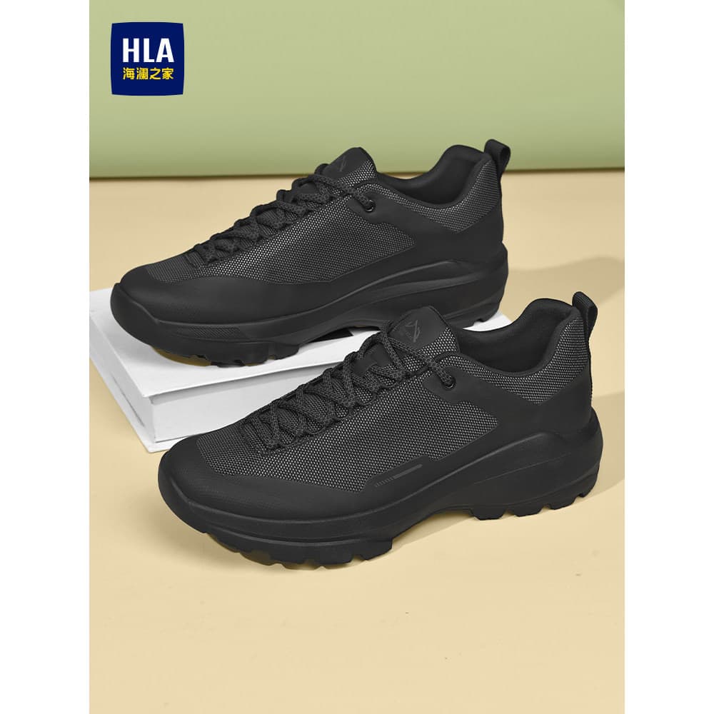 HLA/Hailan House Sapatos Masculinos Verão Novo Estilo Pai Sapatos Masculinos Malha Respirável Leve Casual Tênis De Malha