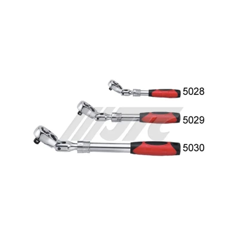- 5028 1/4 "Chave de catraca de cabeça de agitação retrátil/2 pontos 72 dentes Chave de catraca de cabeça de agitação re