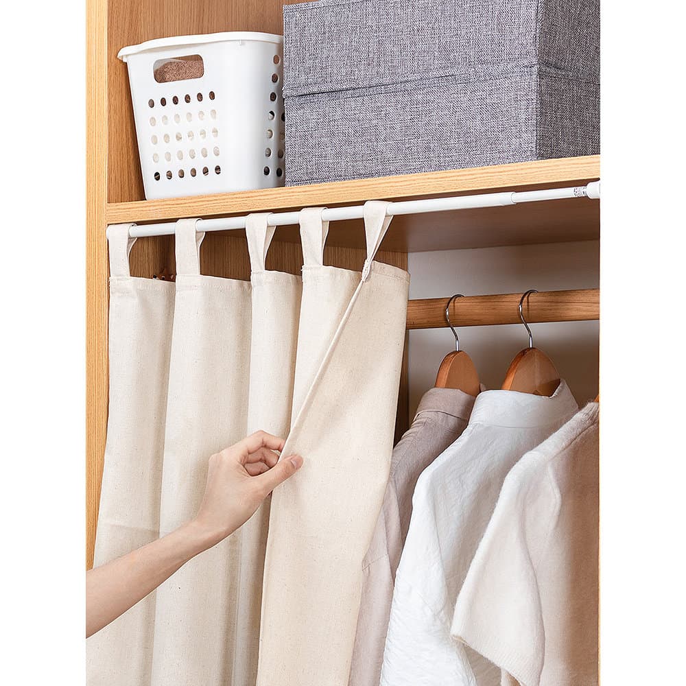 Haste telescópica sem perfuração, cortina de porta, barra transversal, suporte para cortina de chuveiro, guarda-roupa, h