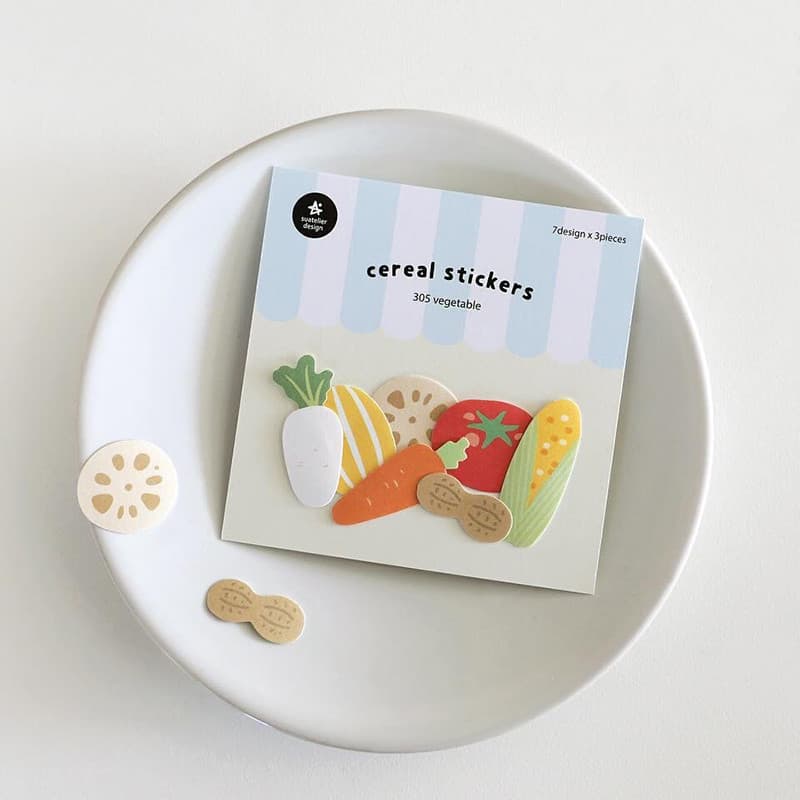 Coreia coreia SUATELIER adesivo pacote bonito Panda vegetal bolo cosméticos manual Material adesivos decorativos