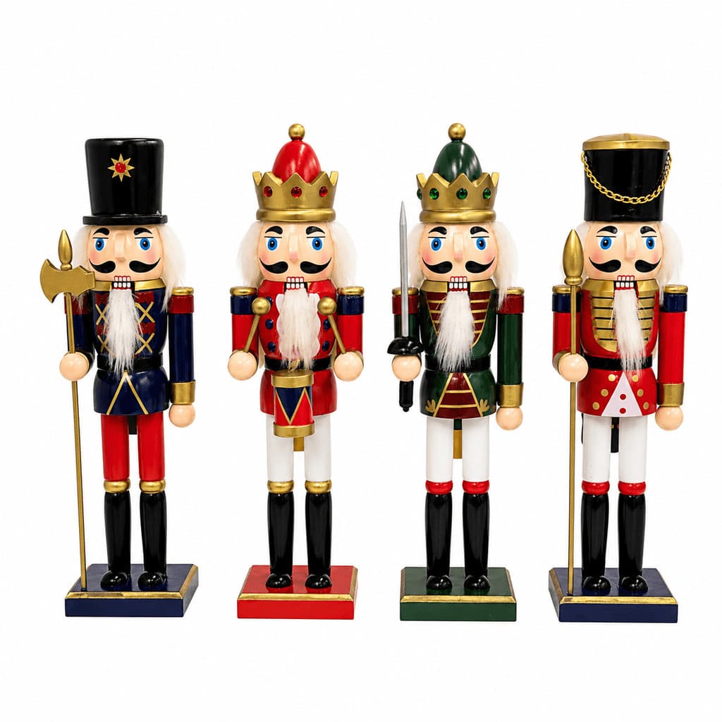 Boneco Quebra-Nozes Soldado 27cm Enfeitepara Árvore de Natal