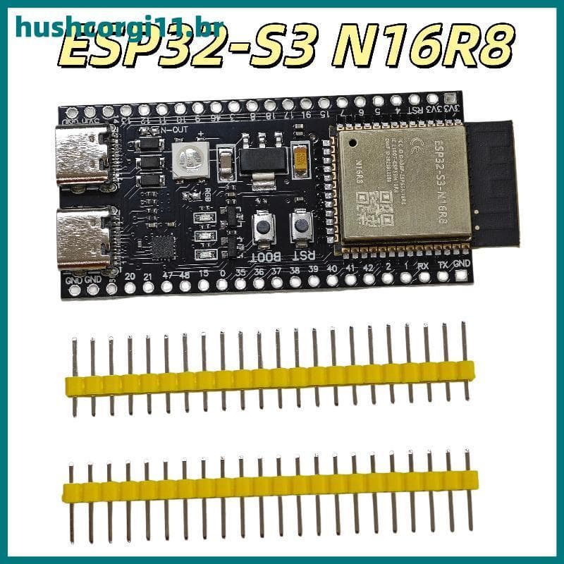 Placa De Desenvolvimento De Núcleo Duplo HUSH ESP32 S3 Com Suporte Bluetooth WiFi 2.4G Perfect BR