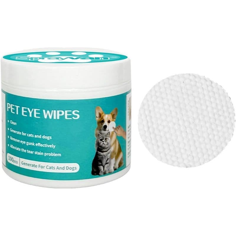 Toalhetes Para Olhos De Cachorro , Suave , Removedor De Manchas De Rasgo , 100 Ct
