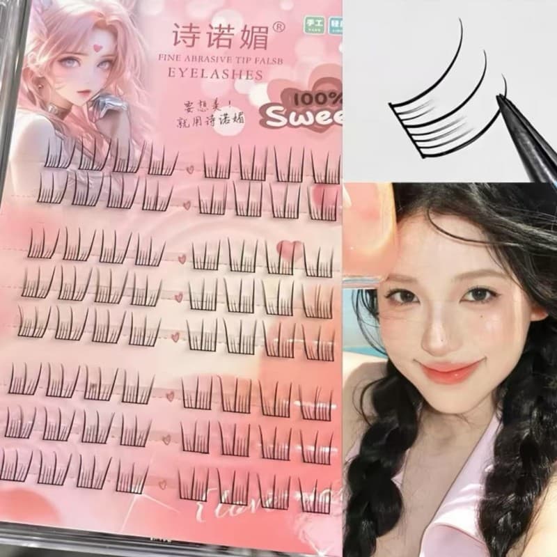 Sinomei estilo coreano cílios postiços grande capacidade estilo coreano estilo Natural simulação cílios menina grupo dur
