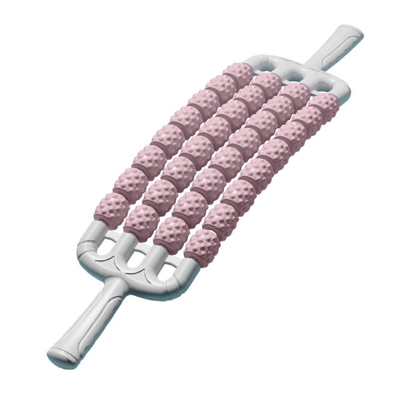 Bastão de massagem flexível de quatro fileiras com pontas para treinamento de integração sensorial infantil e relaxament