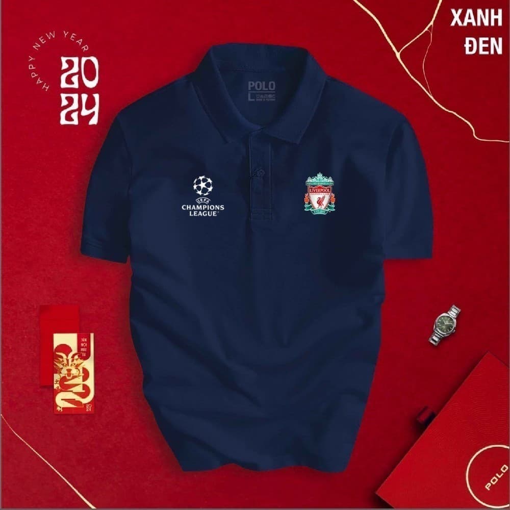 Camisa polo masculina camisa polo Liverpool Club camisa polo masculina clube esportes camisa polo pura XS-6XL
