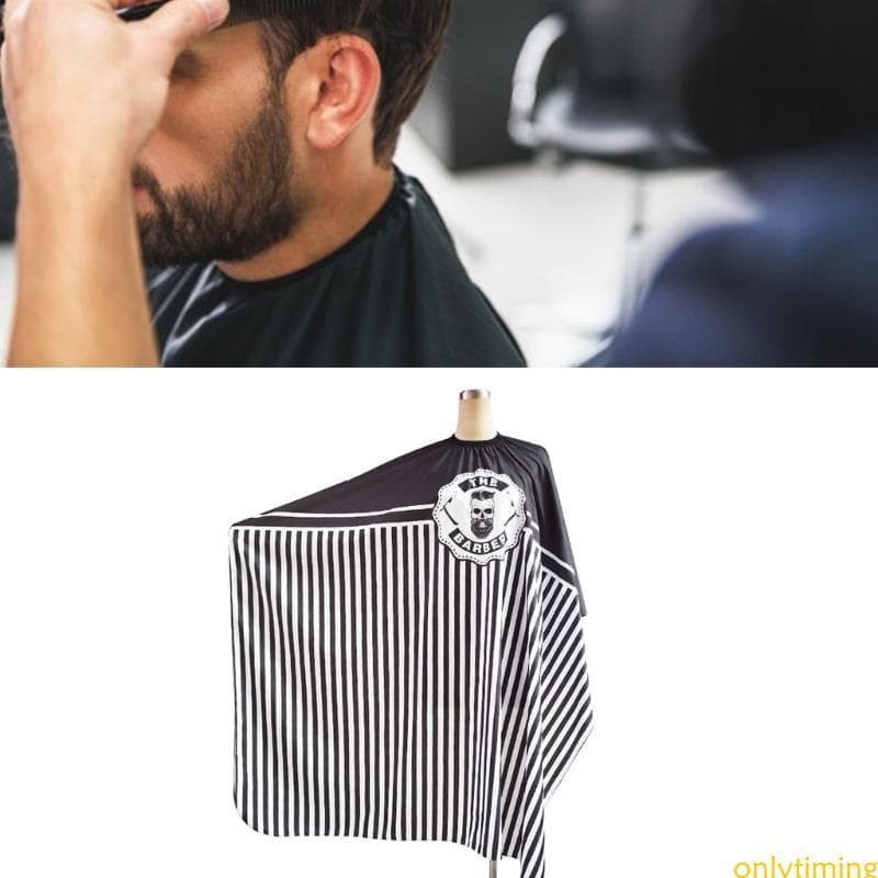 onlytiming Capa De Corte De Cabelo Resistente A Manchas Com Salão De Tecido De Secagem Rápida Para Barbeiro Doméstico