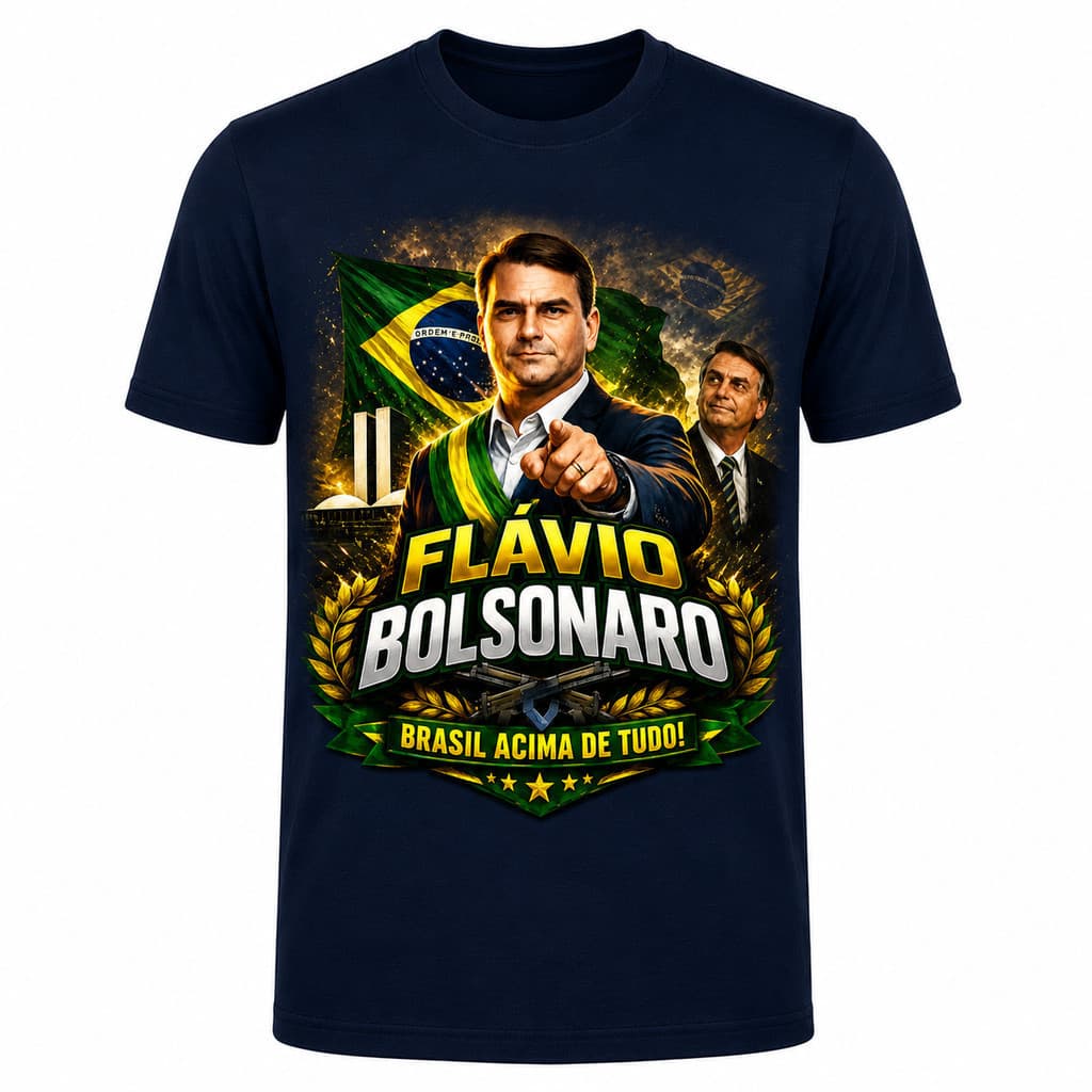 Camisa Uniseex Algodão Premium Brasil Acima De Tudo Camiseta 2026 Brasil Melhor