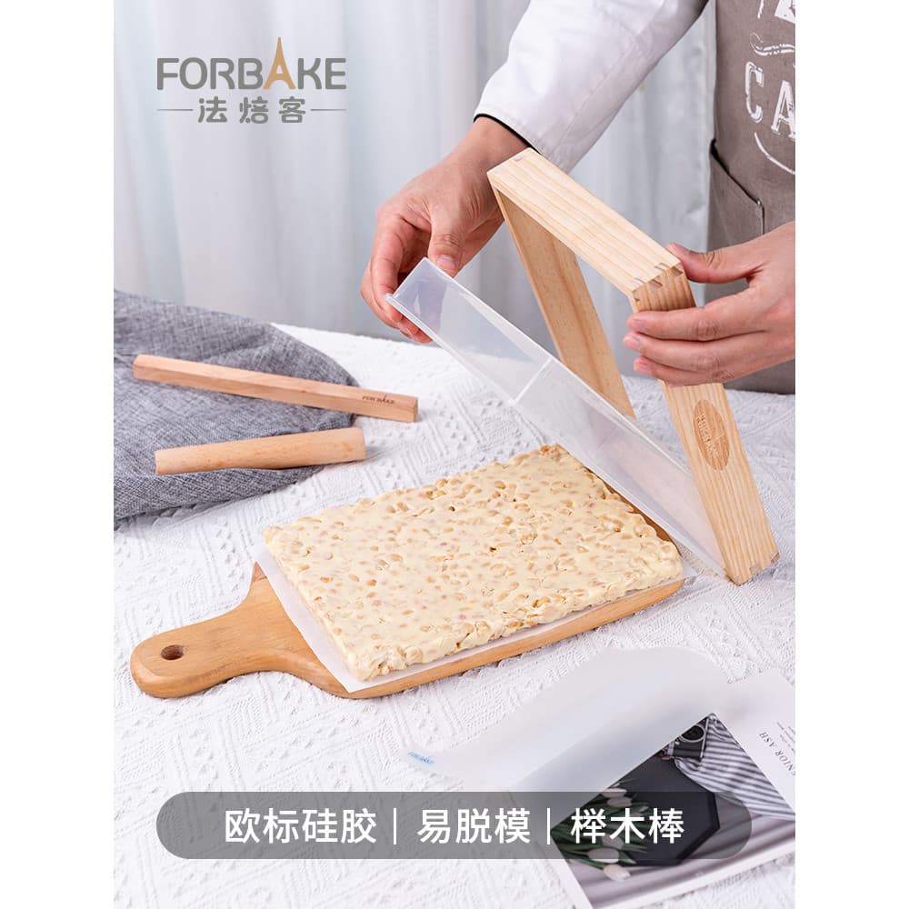 Molde de cozimento para padeiro francês, conjunto de ferramentas para nougat, floco de neve para iniciantes, pastelaria,