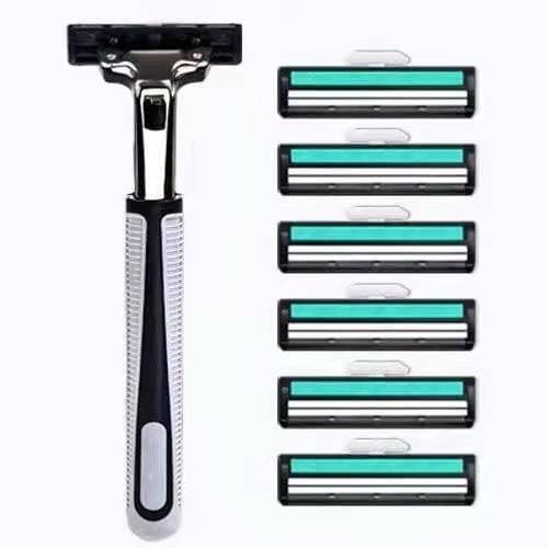 Lâmina de barbear Universal Gillette, camada dupla, velocidade de pico, lâmina de barbear Manual, suporte de lâmina à mo