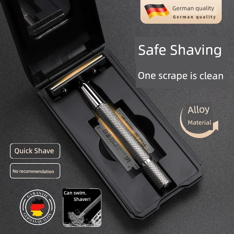 Geely Zojue Lâmina Dupla Face Navalha Manual Navalha Masculina Antiquada Alça de Barbear Suporte de Lâmina de Barbear