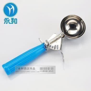 Colher de sorvete comercial de aço inoxidável, colher de sorvete doméstico, escavador de bola, colher de touro de gelo,