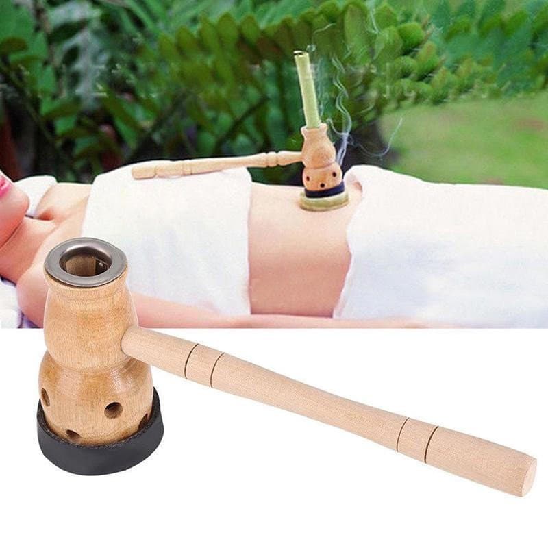 Queimador de Caixa de Moxa para Moxibustão de Cabaça, Terapia de Massagem Tradicional Chinesa para Acupuntura