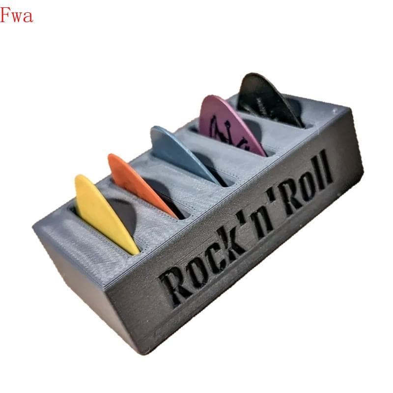 Fwa Suporte Portátil Para Palheta De Guitarra , À Prova D'água De Poeira , Organizadores De Palhetas , Armazenamento E V