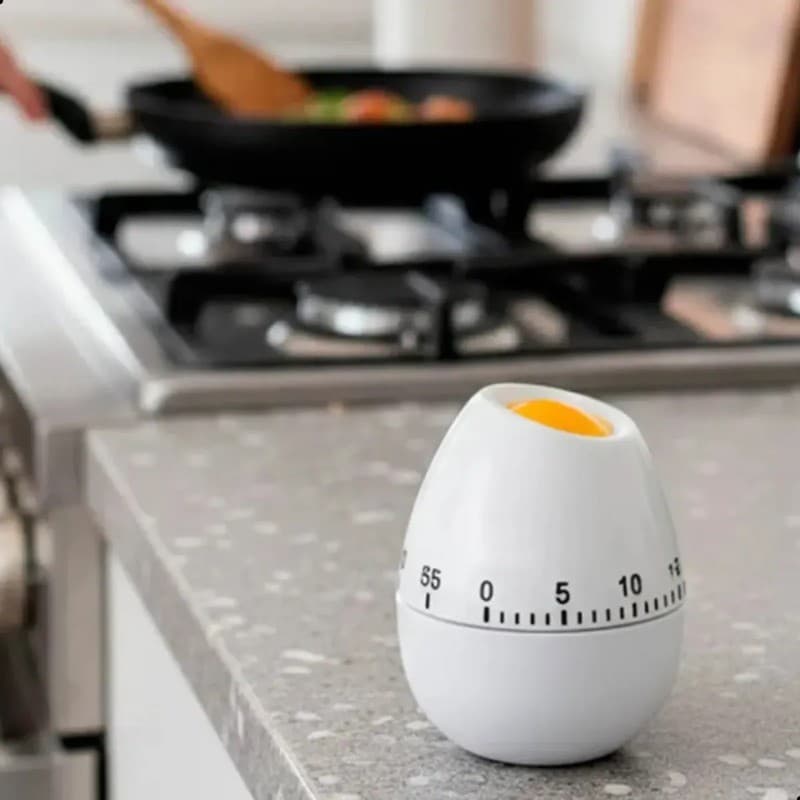 Temporizador Timer Para Cozinha De Plastico Designer Ovo 60 Minutos