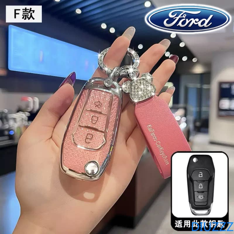Capa de Chave de Carro em TPU para Ford Focus 2 3 C-Max S Fiesta Mondeo Kuga Ecosport Ranger Escape Galaxy Figo 2017 5 P