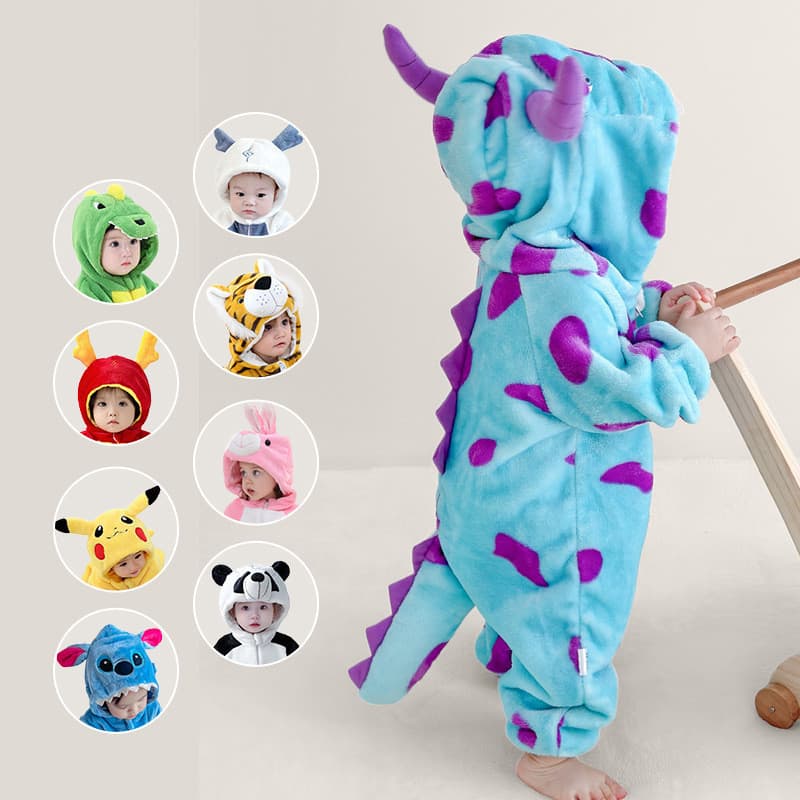 Outono roupas infantis recém-nascidas primavera outono macacão de bebê flanela quente roupas de passeio pijamas infantis