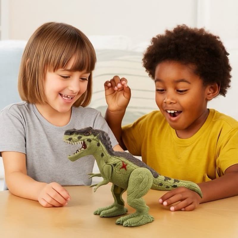 Dinossauro Brinquedo Rugido Realista Som Luz Interativo Educativo Infantil Presente Jurassic