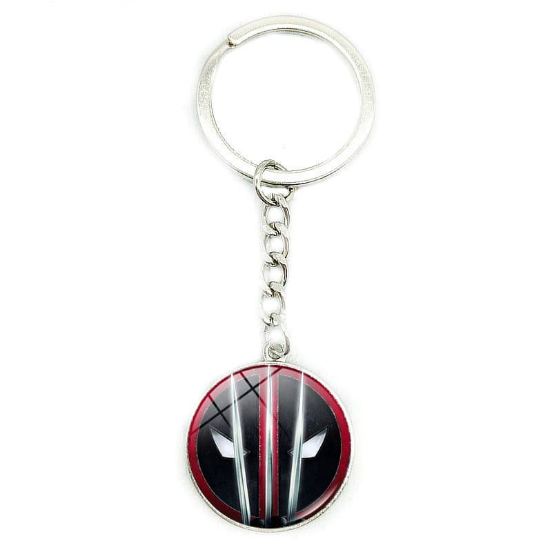 Deadpool Wolverine Logo Pequena Joia Chaveiro Bolsa Pingente Acessórios de Super-heróis