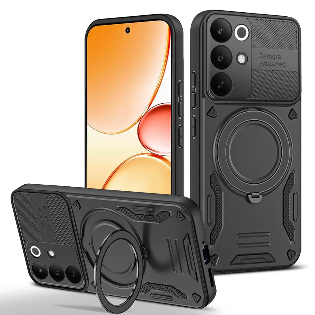 Adequado para realme realme C85/C85Pro capa de telefone realme 15 suporte de anel giratório realme 14Pro + carro magnéti