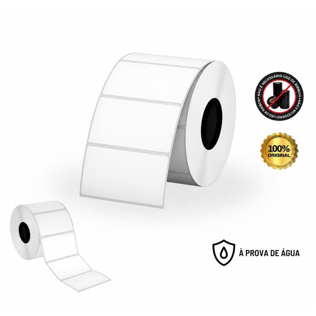 Rolo Etiqueta Adesiva 50x30mm 5x3cm (1 coluna) Impressora  Térmica 10 Metros 400 Etiquetas