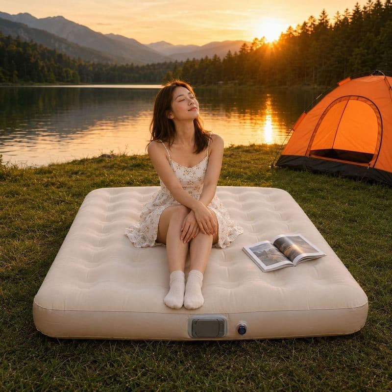 Colchão de carro automático inflável acampamento cama de ar doméstico colchão inflável auto-condução tronco ao ar livre