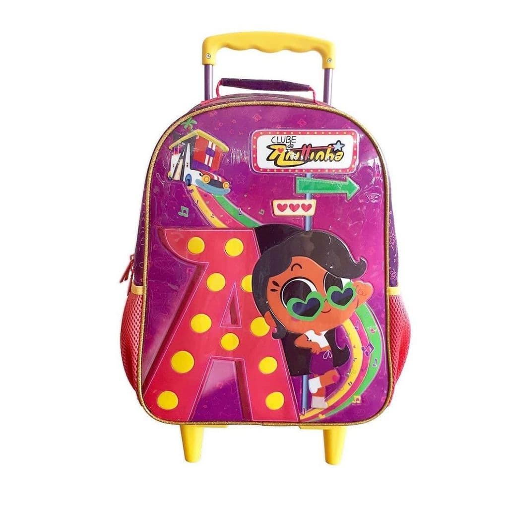 Mochila Escolar Com  Rodinha Infantil Clube Da Anittinha