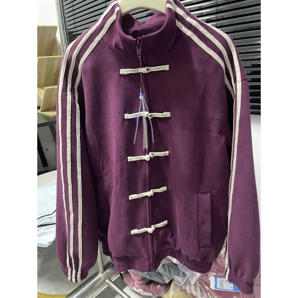 Conjunto de Jaqueta e Calças Unissex de 2 Peças, Gola em Patchwork, Botões, Manga Longa, Casual Elegante para Jovens RW7
