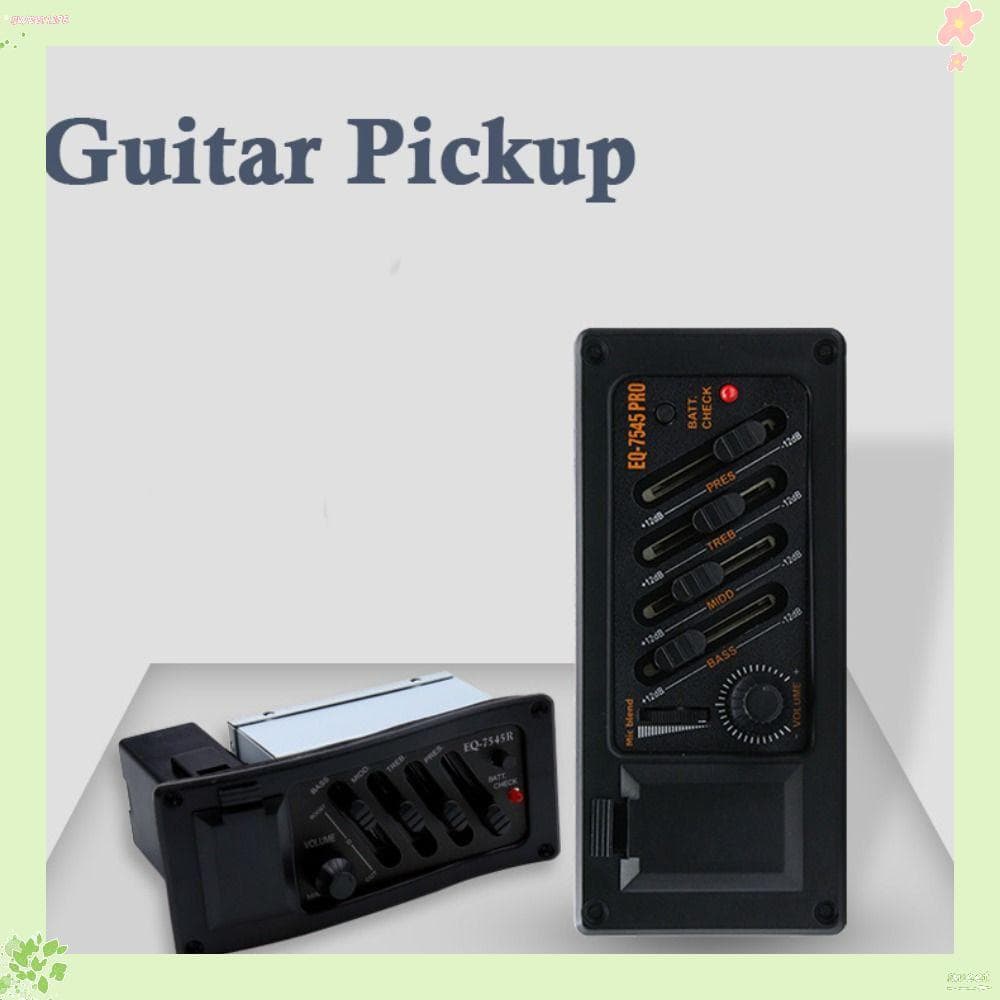 Captador De Guitarra 6 , Amplificador De Pré-Acústica EQ 7545R De 4 Bandas , Equalizador Ajustável
