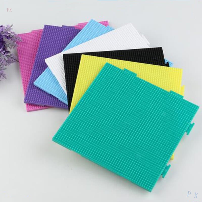 Quebra-cabeça DIY de Pixel Art com Contas Hama 2.6mm 1 Conjunto de Placa de Montagem Circular e Quadrada