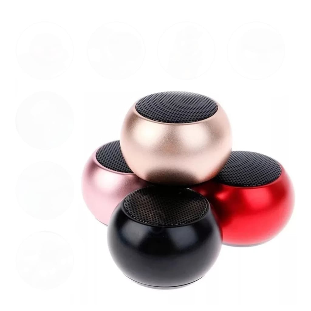 Caixa de Som Bluetooth TWS Mini Speaker 3W Metal Portátil Grave Potente Premium