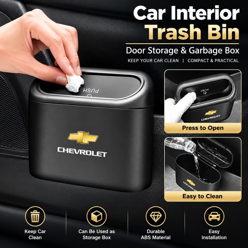 Caixa De Armazenamento De Lixeira Interior Do Carro Para Chevrolet Cruze Malibu Aveo Spark Trax Equinox Captiva Orlando
