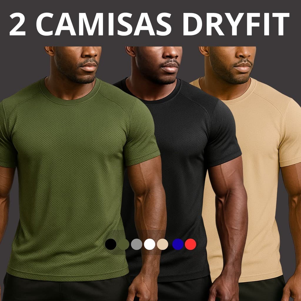 2 Camisa Masculina Esportes academia treino corrida fitness