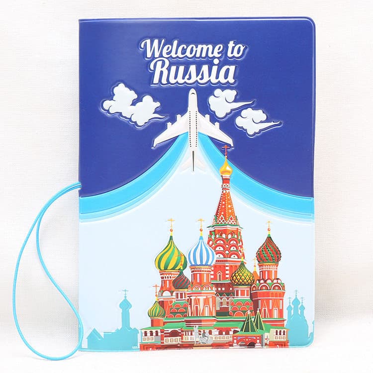 Porta-passaporte estilo russo, porta-passaporte para viagem no exterior, combate, étnico, capa protetora, bolsa para pas