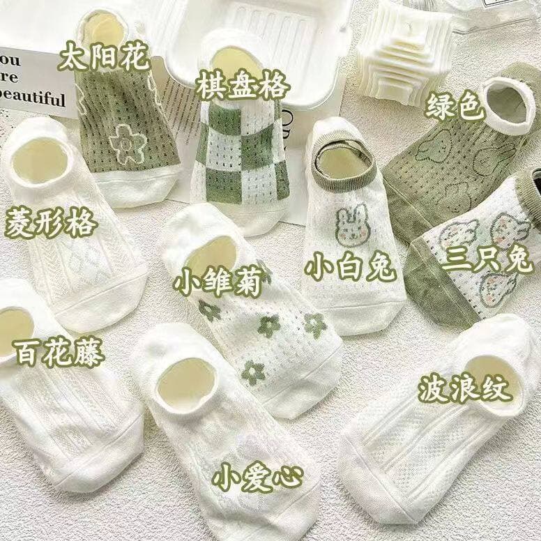 Primavera verão Mori estilo barco meias finas mulheres verão malha respirável invisível não pode cair ins na moda All-Ma