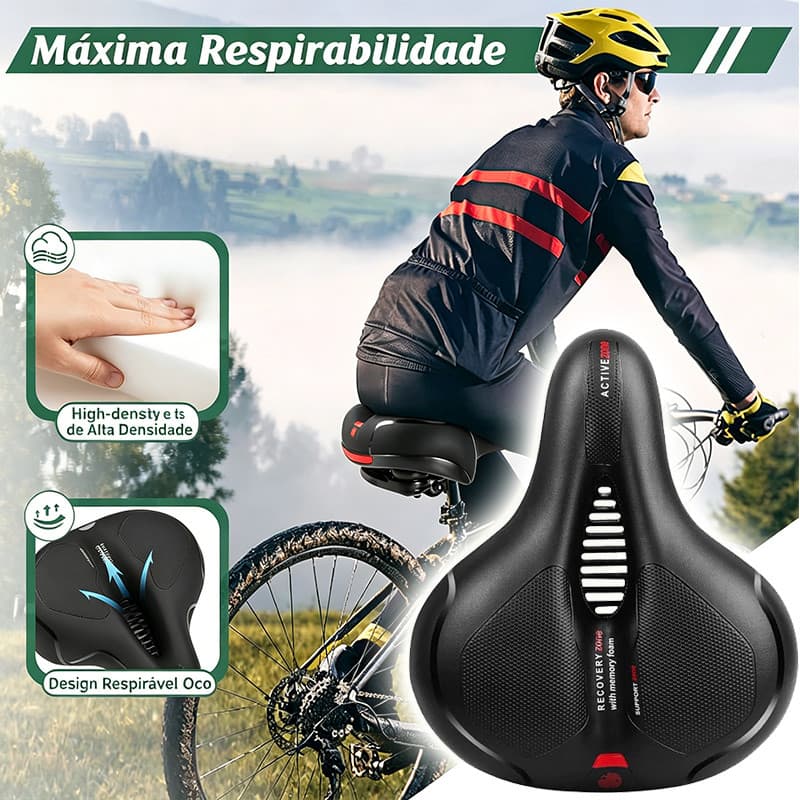 Banco de Bicicleta Confortável com Molas Adesivo Refletivo de Confortável Banco de Bike Selim