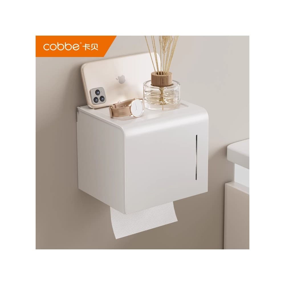 Kabe branco caixa de papel higiênico caixa de tecido higiênico rolo suporte de papel banheiro lugar prateleira de papel